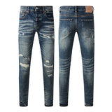 Purple Brand Jeans Pure Cotton High Street Trend #9096