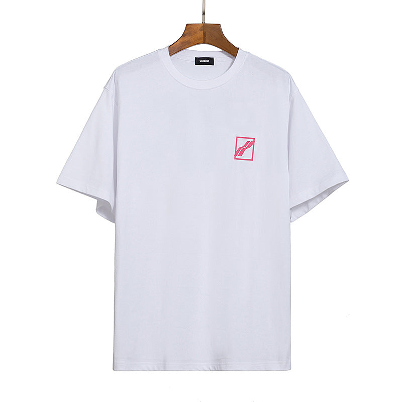 We11 Done T Shirts Color Letter Printing Men's and Women's Same Summer