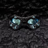 Trendy punk glasses devil eyes
