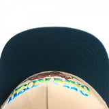 Trendy flat brimmed hat cartoon bear kushstock cap for men and women