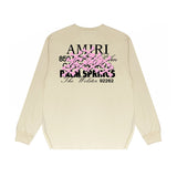 Amiri Long Sleeved Shirt Printed Trendy Pure Cotton