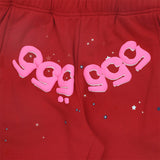 Sp5der Sweatpants Cobweb Puff Print Pure Cotton