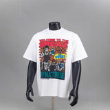 Synaworld T Shirts central cee Classic Coin Letter Print Casual Loose T-Shirt