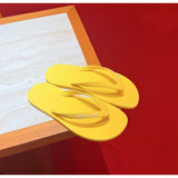 Louboutin-style red bottom shoes european station clbest selling red bottom summerflats rubber flip-flops casual beach sandals outdoor men's shoes