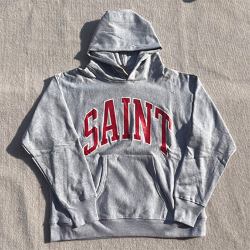 Mens Vintage T-Shirts Saint Michael American Wash Casual Hooded Sweater