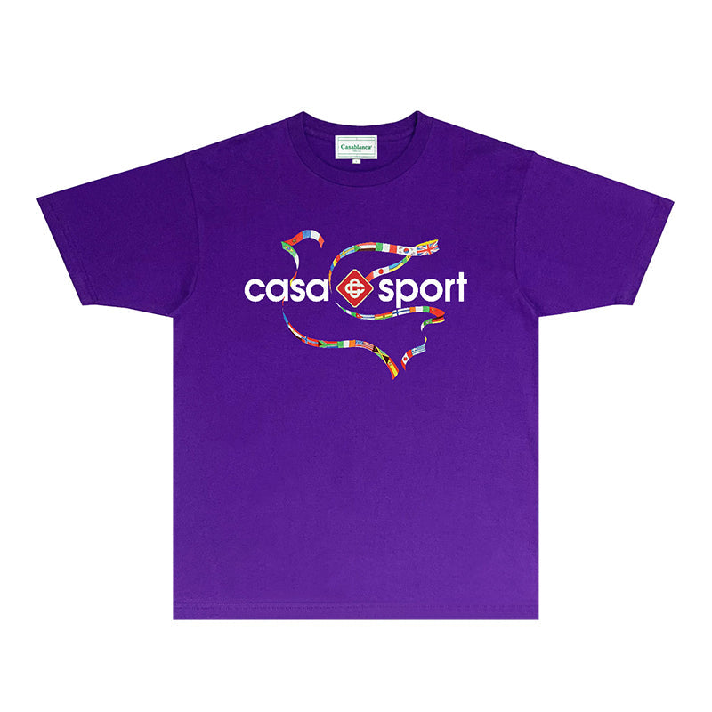 Casablanca T Shirts Fashion Print Street