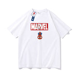 Marvel T Shirt Spider-Man Summer Short-Sleeved T-shirt Men's Loose Cotton