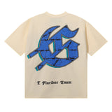 Godspeed T Shirts Skull City Reflection Print Cotton Casual Short Sleeve Men and Women