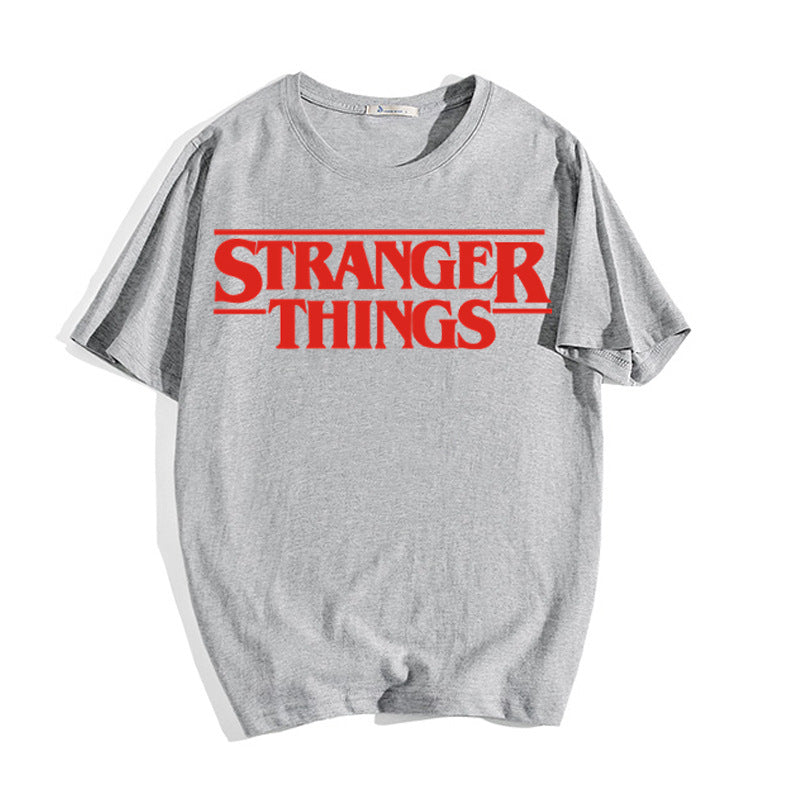 Stranger Things T Shirt Stranger Things T-shirt Peripheral Printing Summer Youth Loose
