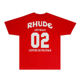 Rhude T Shirts Printed Trendy Pure Cotton