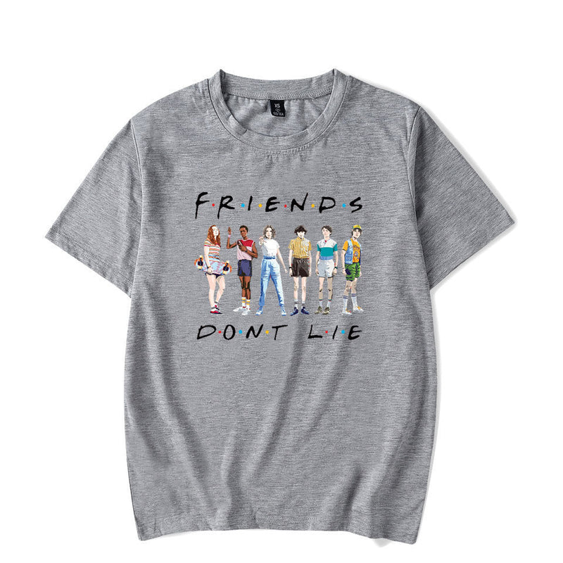 Stranger Things T Shirt Stranger Things Season 3 Casual Loose-Fitting T-shirt Men and Women