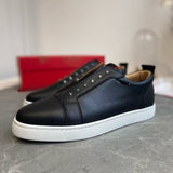 Louboutin-style red bottom shoes european station cl rivet shoes casual sneakers sneakers fashioneasiest for match loafers genuine leather shoes