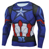 Marvel T Shirt Summer Long-Sleeve Quick Drying Clothes Tights