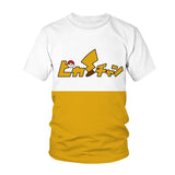 Men and Women Pokemon Pikachu T Shirt 3D Digital Printing Men's round Neck Short Sleeve T-shirt