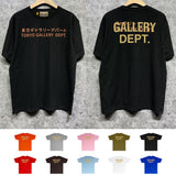 Gallery Dept T Shirt Retro Printed Loose Short-Sleeved Shirt