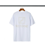 We11 Done T Shirts Reflective Summer Loose Couple Cotton