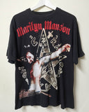 Marilyn Manson T Shirt Vintage Printed Short Sleeve T-shirt Men and Women Oversize