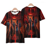 Stranger Things T Shirt 3D Digital Printing Loose Casual Short Sleeved T-shirt