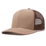 Trendy flat brimmed hat sunshade net hat