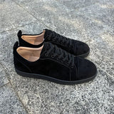 Louboutin-style red bottom shoes exportacl red bottom shoes rivets men's toe nails clcouple women's shoes rhinestone casualtrendy sneakers