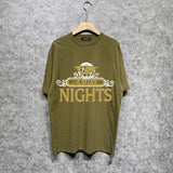 Amiri t shirts earth letter printing short sleeve