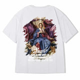 Caravaggio T-Shirts Short-Sleeved T-shirt Men's Loose Printed Large Size Men's Summer