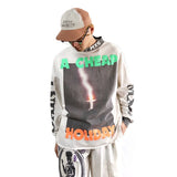 Men Vintage T-Shirts SAINT MICHAEL Vintage High Street Loose Casual T-Shirt