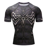Marvel T Shirt Tight Men's Sports Fitness 3D Men's Clothing