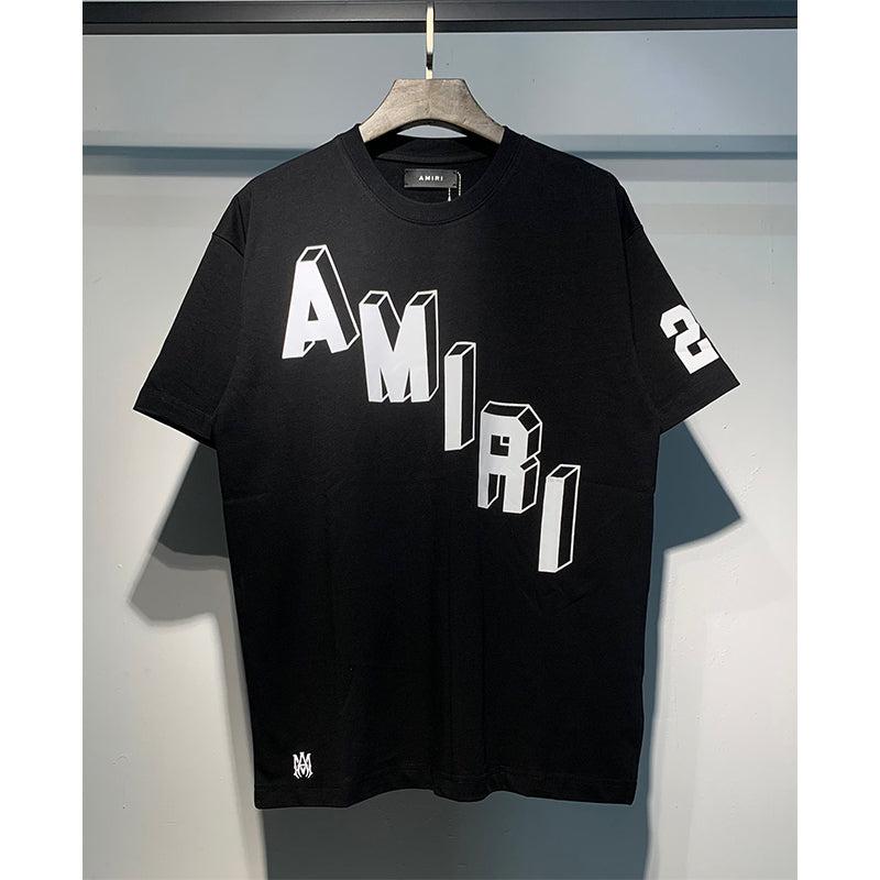 Amiri T Shirts Fashion Print Couple High Street