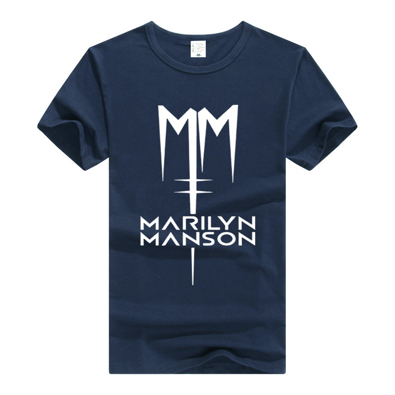 Marilyn Manson T Shirt Marilyn Manson Printed Loose T Shirt Men