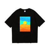 Caravaggio T-Shirts Oil Painting Cartoon Short Sleeve Boys Loose Printed Casual Summer