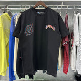 Godspeed T Shirts Great Western Skull Denim Cactus Print Cotton Casual Short Sleeve Men and Women