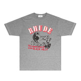 Rhude T Shirts Printed Trendy Pure Cotton