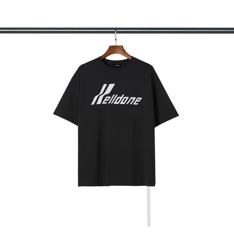 We11 Done T Shirts Logo Lettered Casual Loose Cotton Men and Women Same Style