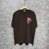 Amiri t shirts flower printing short sleeve