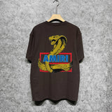 Amiri t shirts king cobra gold printing short sleeve