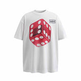 SAINT MICHAEL Vintage T Shirt 23SS CIRCLE 666 Red Dice Short Sleeve