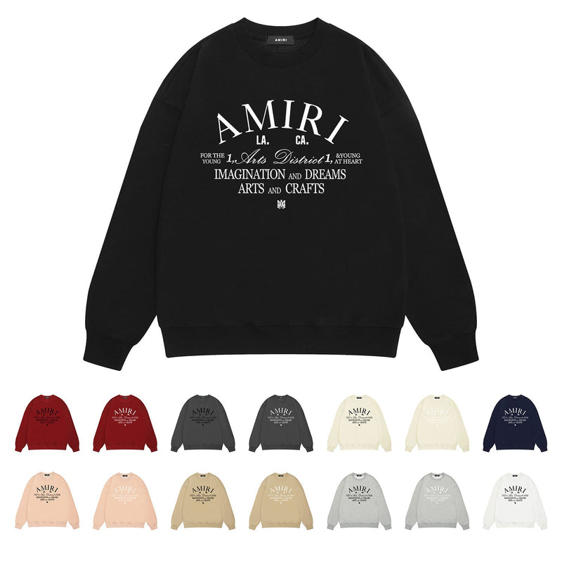 Amiri Sweatshirt Printed Trendy Pure Cotton
