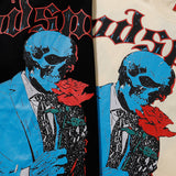 Godspeed T Shirts Skull Gentleman Rose Print Cotton Casual Short Sleeve Men and Women