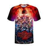 Stranger Things T Shirt 3D Printing Men's Summer