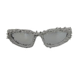 Trendy punk glasses dark and weird