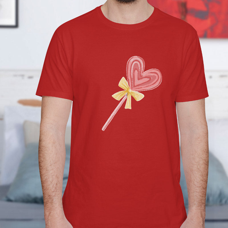 Valentine's Day T-Shirts Couple Love Print Sweet Style