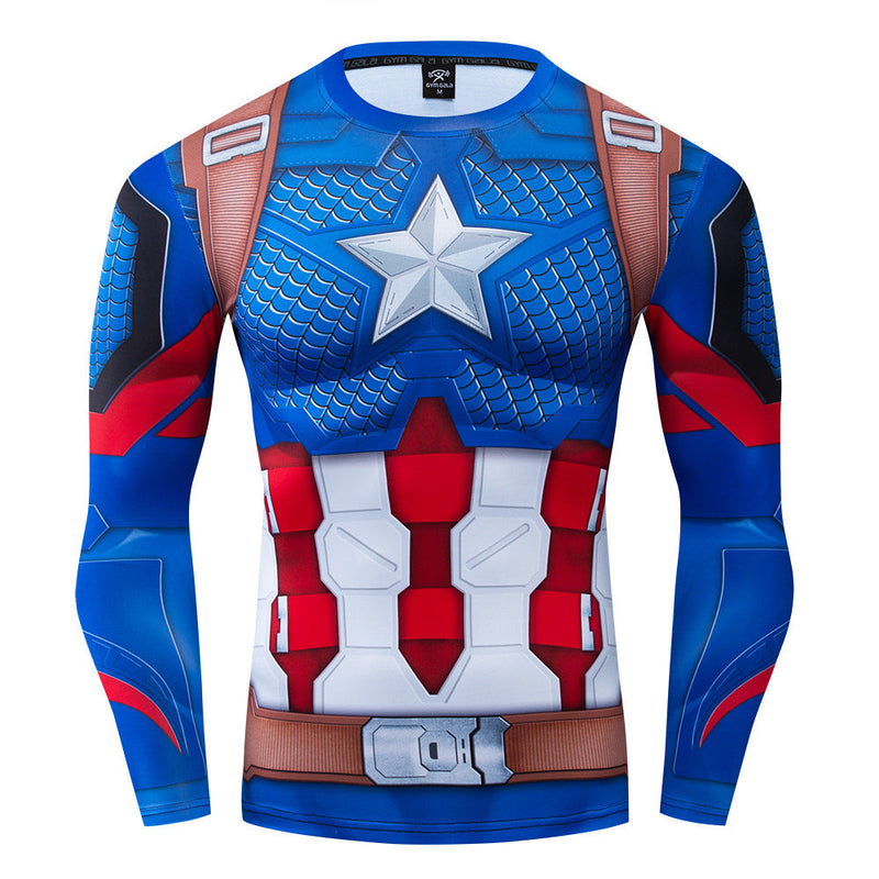 Marvel T Shirt Marvel Captain America Clothes Avengers 4 Scale Combat Clothes Marvel T-shirt