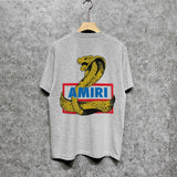 Amiri t shirts king cobra gold printing short sleeve