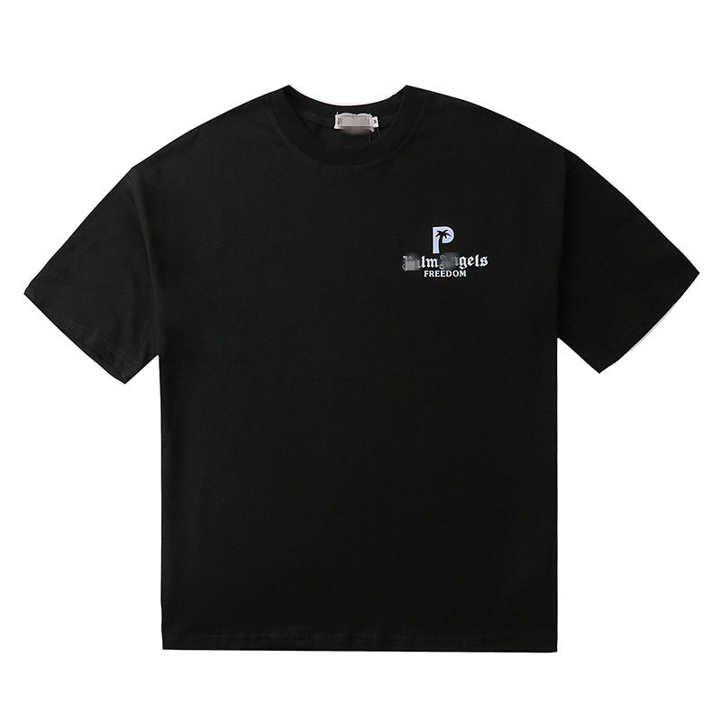 Palm Angels T Shirts Angel Short Sleeve Men's and Women's Loose T-shirt