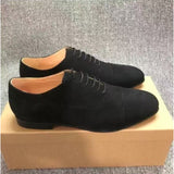 Louboutin-style red bottom shoes spring and summer аcl red bottom gentleman leather shoes men's genuine leather patent leather british style casual youth breathable large size business
