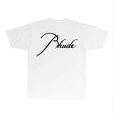 Rhude T Shirts Printed Trendy Pure Cotton