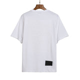 We11 Done T Shirts We11done Engraved Letters Solid Color Loose