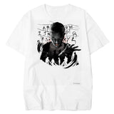 Stranger Things T Shirt White round Neck Short Sleeve Digital Printing