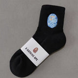 Bape Socks Male Female Medium Tall Tube